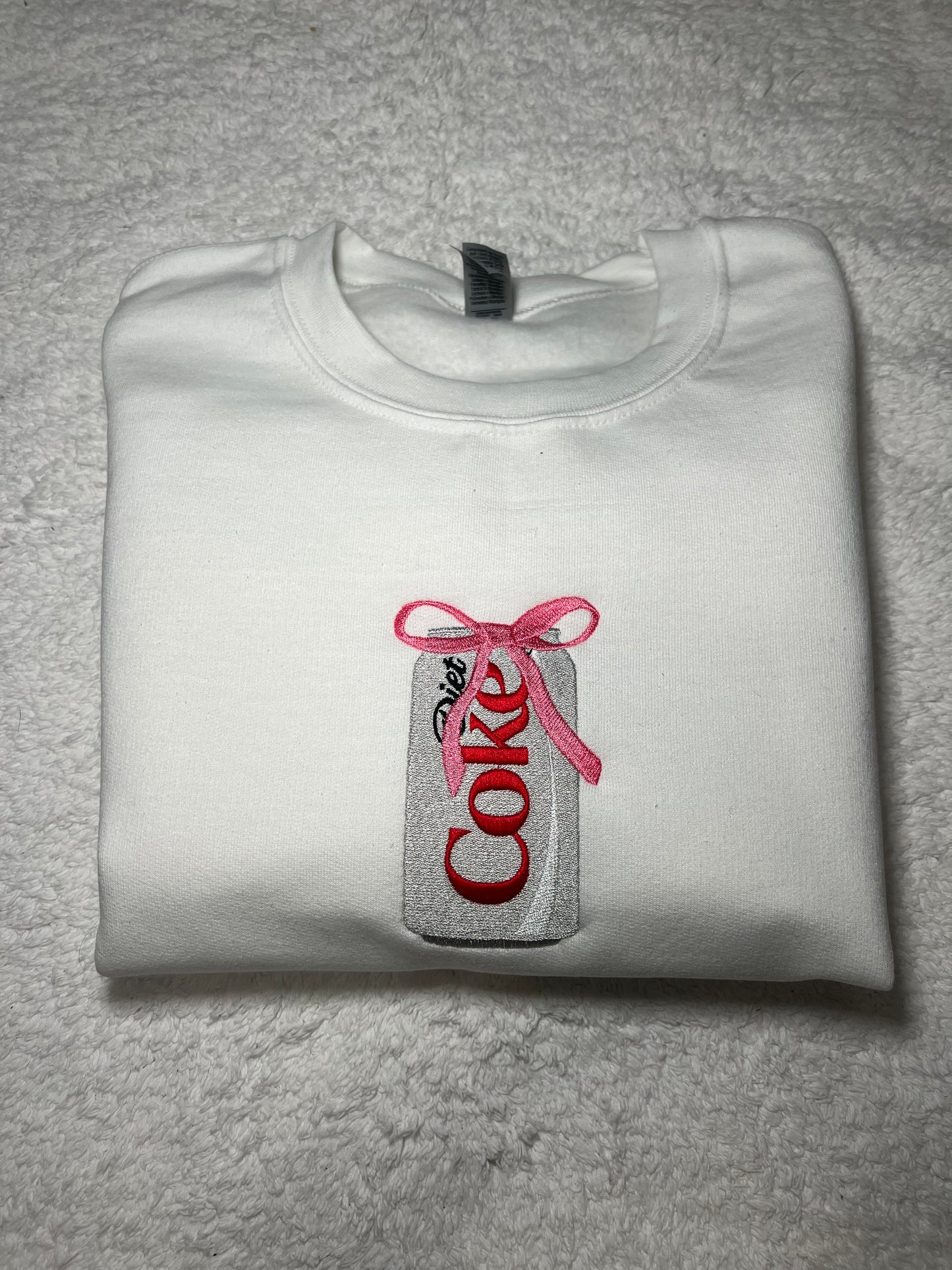 Diet Coke Embroidered Crewneck Sweatshirt