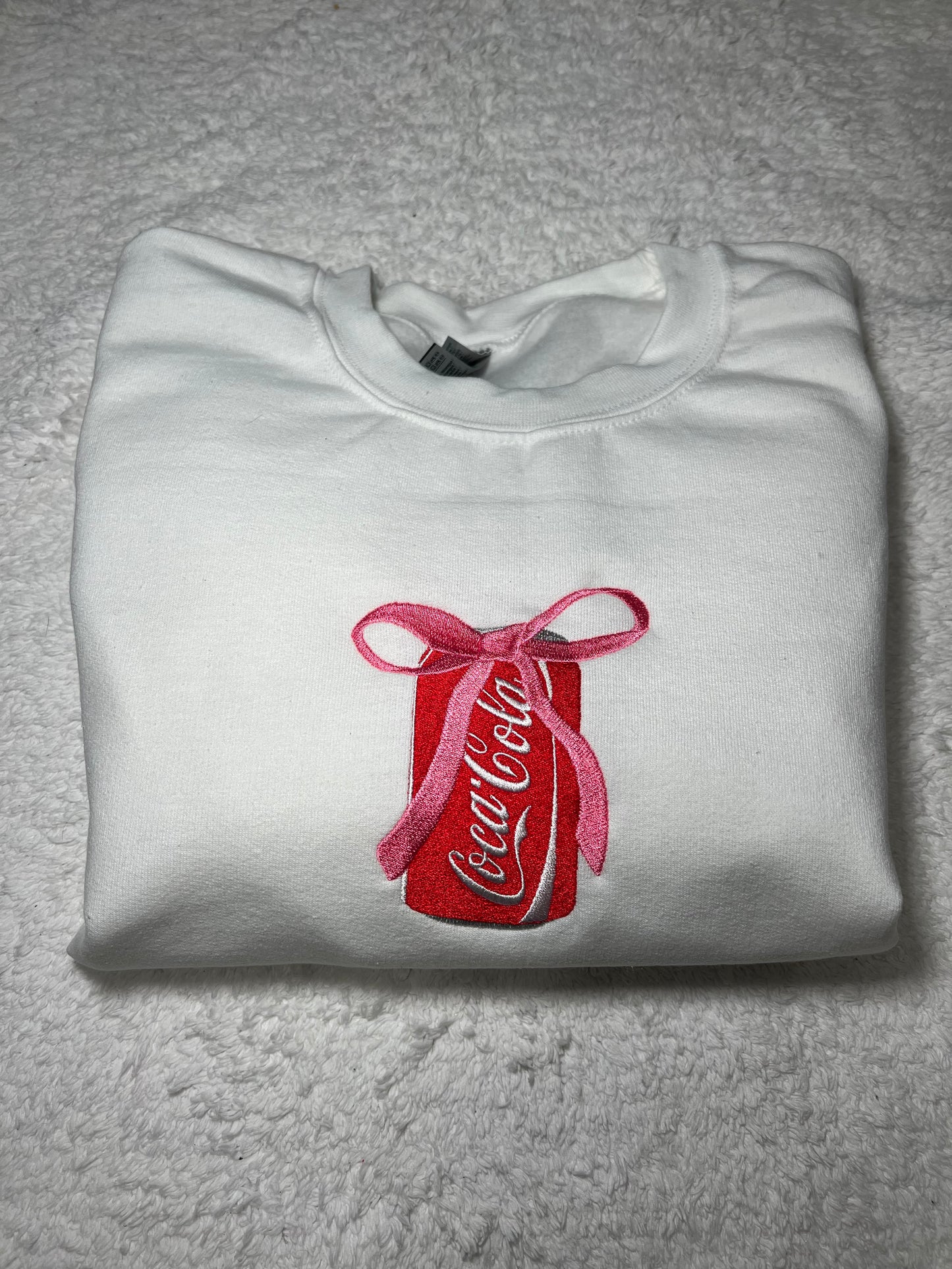 Coca Cola Embroidered Crewneck Sweatshirt