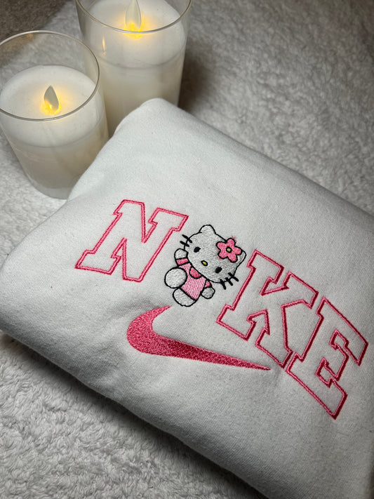 Hello Kitty Nike Embroidered Crewneck Sweatshirt