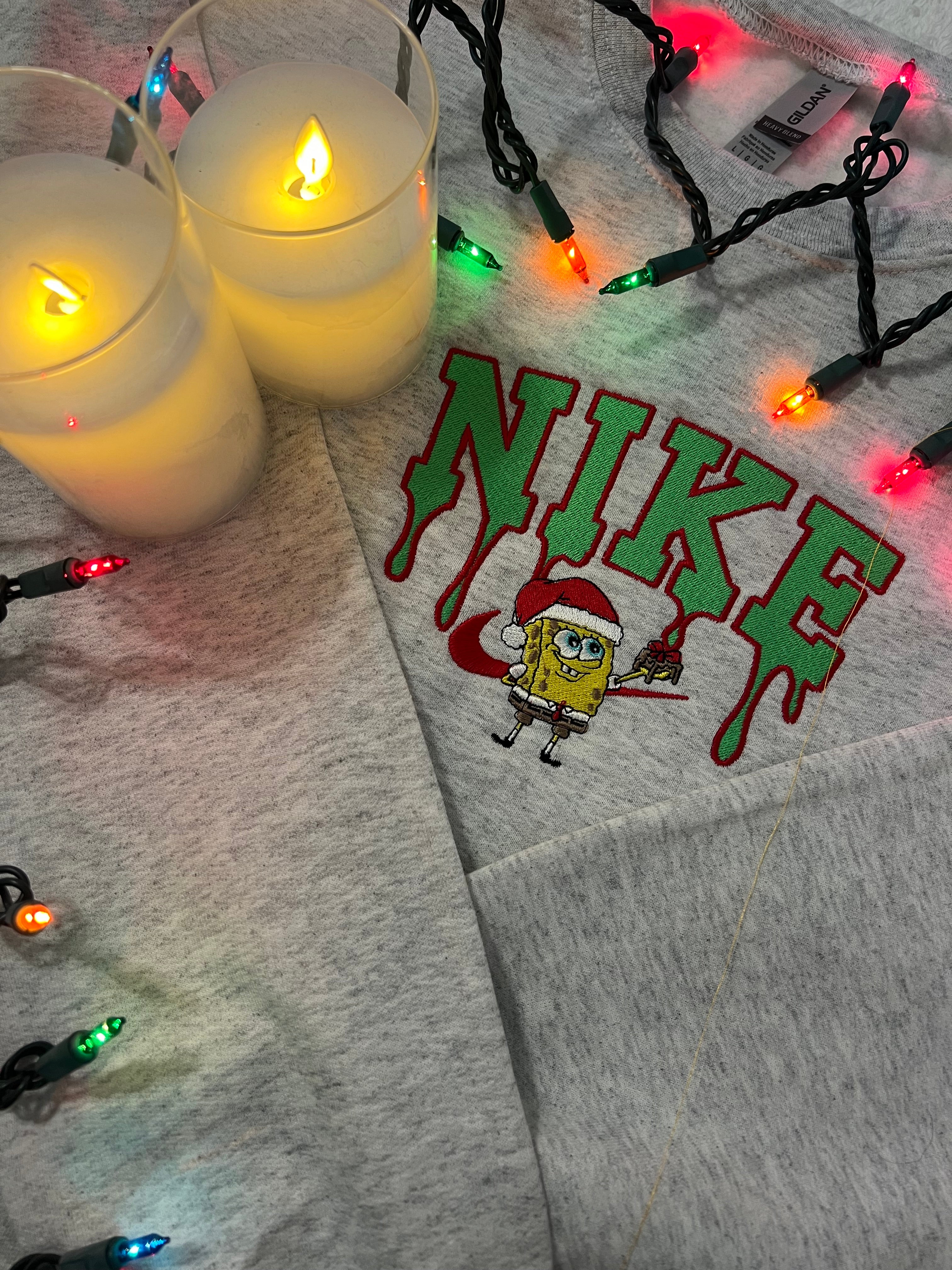 Nike Spongebob Embroidered Crewneck Sweatshirt Krissy s Customs